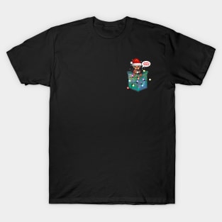 Happy holidays human bengal in pocket T-Shirt